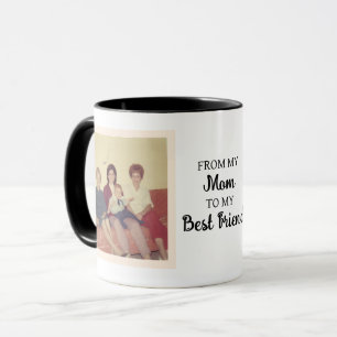 Vintages und modernes Foto Von der Mama zum best Tasse