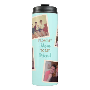 Vintages und modernes Foto Von der Mama zum Freu Thermosbecher