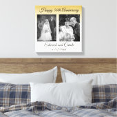 Vintages und modernes Hochzeitsfest Foto 50 Jahre  Leinwanddruck (Insitu (Schlafzimmer))