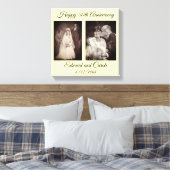 Vintages und modernes Hochzeitsfest Foto 50 Jahre  Leinwanddruck (Insitu (Schlafzimmer))
