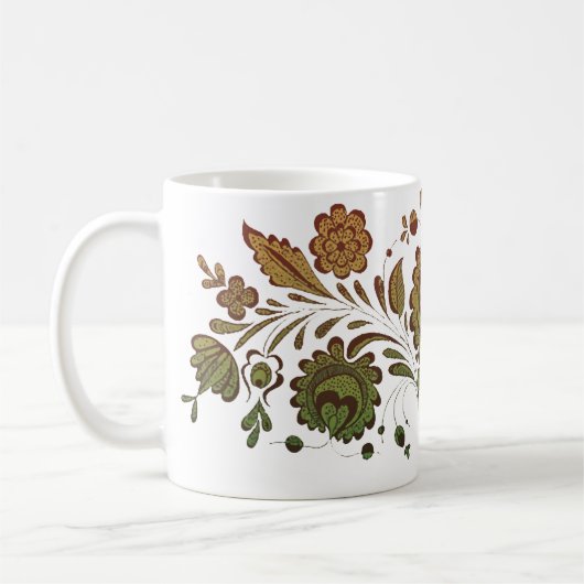 Vintages Ungarisches Folkart Kaffeetasse (Links)