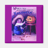 Vintages unterhaltsames Halloween Magnet (Vorne)