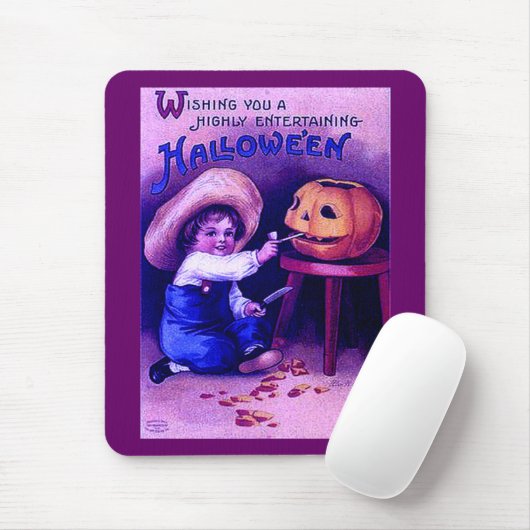 Vintages unterhaltsames Halloween Mousepad (Mit Mouse)