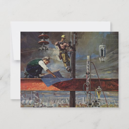 Vintages Unternehmen, Architekten und Bauwesen (Vorderseite)