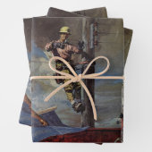 Vintages Unternehmen, Architekten und Bauwesen Geschenkpapier Set (Beispiel)