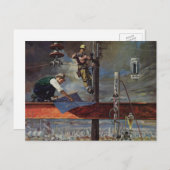 Vintages Unternehmen, Architekten und Bauwesen Postkarte (Vorne/Hinten)