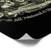 Vintages Unternehmen für Papierstraße Poster (Ecke)