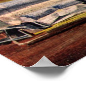 Vintages Unternehmen, in einem Büro tätige Archite Poster (Ecke)