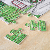 Vintages Urlaubspuzzle mit Handzeichnung Puzzle (Seite)