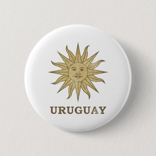 Vintages Uruguay Button (Vorderseite)