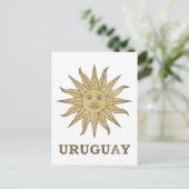 Vintages Uruguay Postkarte (Stehend Vorderseite)