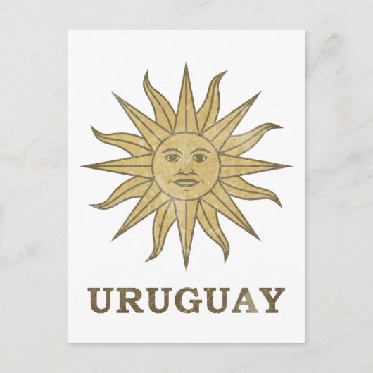 Vintages Uruguay Postkarte (Vorderseite)