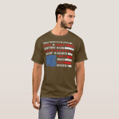 Vintages US-amerikanisches Flag-Pfadfindergesetz a T-Shirt (Vorne ganz)
