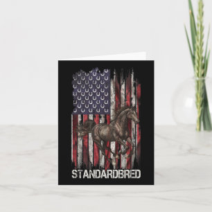 Vintages US-amerikanisches Flag-Standardpferd Love Karte