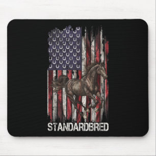 Vintages US-amerikanisches Flag-Standardpferd Love Mousepad