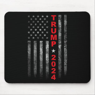Vintages US-amerikanisches Flag Trump Wahlkampftea Mousepad
