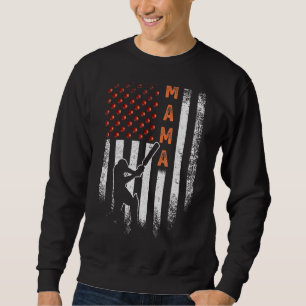 Vintages US-amerikanisches Flaggen-Proud-Cricket M Sweatshirt