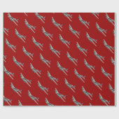 Vintages US-Flugzeug des Zweiten Weltkriegs 2 Geschenkpapier (Flach)