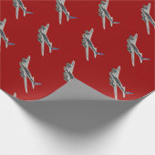 Vintages US-Flugzeug des Zweiten Weltkriegs 2 Geschenkpapier (Ecke)