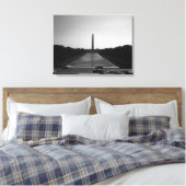 Vintages US-Washington-Denkmal Leinwanddruck (Insitu (Schlafzimmer))