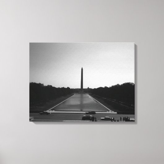 Vintages US-Washington-Denkmal Leinwanddruck (Vorderseite)