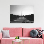 Vintages US-Washington-Denkmal Leinwanddruck (Insitu (Wohnzimmer))
