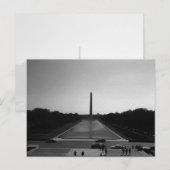 Vintages US-Washington-Denkmal Postkarte (Vorne/Hinten)