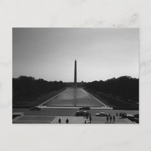 Vintages US-Washington-Denkmal Postkarte (Vorderseite)