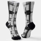 Vintages USA Washington History Technology Museum Socken (Gewinkelt)