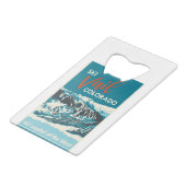 Vintages Vail Ski Poster Geldbeutel Flaschenöffner (Vorderseite Schrägansicht)