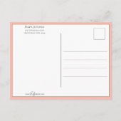 Vintages Valentin der Flora mit Doven Postkarte (Rückseite)