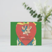 Vintages Valentin Feiertagspostkarte (Stehend Vorderseite)