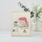 Vintages Valentin "mit Hundekuss verschlossen" Feiertagspostkarte (Stehend Vorderseite)