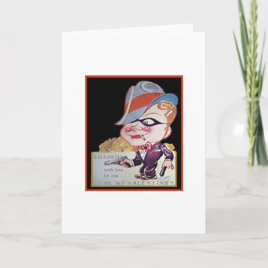 Vintages Valentin - mit Liebe beladen, Feiertagskarte (Vorderseite)