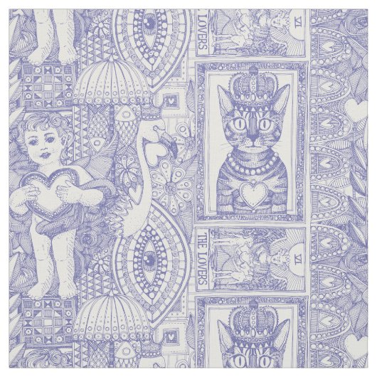 Vintages Valentinalkitschgel Stoff (Muster)