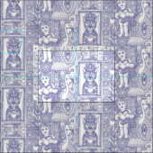 Vintages Valentinalkitschgel Stoff (Kachel)