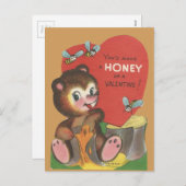 Vintages Valentine Feiertagspostkarte (Vorne/Hinten)