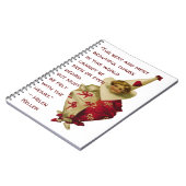 Vintages Valentine-Notebook Notizblock (Linke Seite)