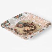 Vintages Valentine-Party Pappteller (Gewinkelt)