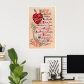 Vintages Valentine Poster (Heimbüro)