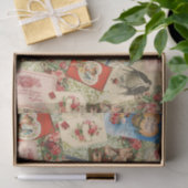 Vintages Valentingewebe Seidenpapier (Geschenk)