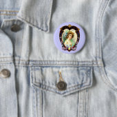 Vintages Valentinherz Button (Beispiel)