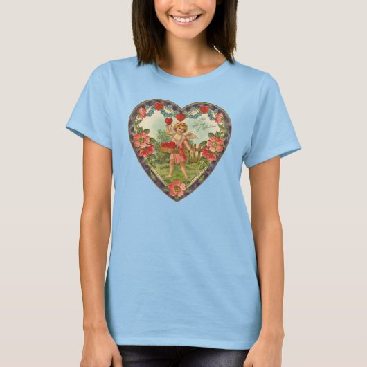 Vintages Valentinherz Shirt (Vorderseite)
