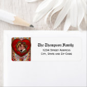 Vintages Valentinstag Herz & Kissing Paar (Insitu)