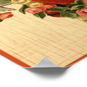 Vintages Valentinstag-Poster Poster (Ecke)