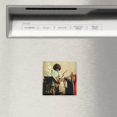 Vintages Valentintagsmagnet Magnet (In Situ (Geschirrspüler))