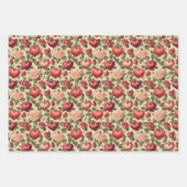 Vintages Valentintagspapier Geschenkpapier Set (Vorderseite 2)