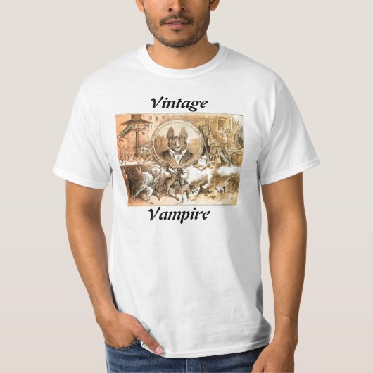 Vintages Vampire-Shirt T-Shirt (Vorderseite)