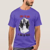 Vintages Vampire Skeleton Art Fun Halloween T-Shirt (Vorderseite)