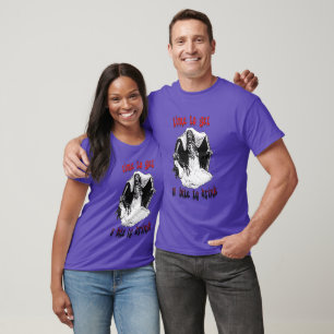 Vintages Vampire Skeleton Art Fun Halloween T-Shirt